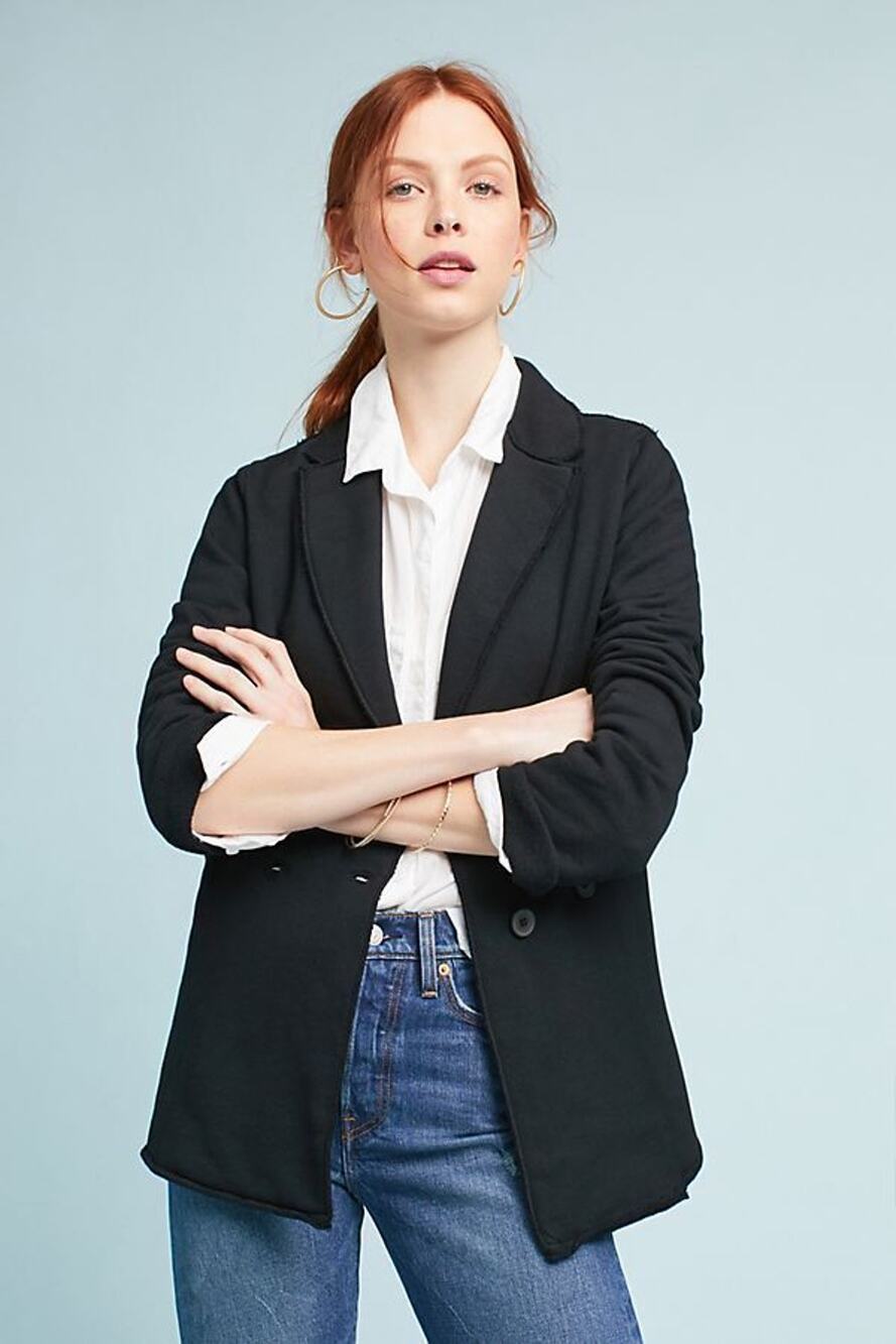 New Anthropologie x George Loves Braelynn Blazer $185 BLACK Small S